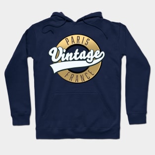 Paris France Vintage logo Hoodie